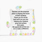 Acrylic Puzzle Plaque Teacher appreciation gift for Teachers from parents, staff, students, end of the school present - I Love Heartstrings
