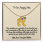 Baby Foot Pendant Necklace with Birthstone, Custom Engraved Names for Mother from Children, Gift for mom, Perfect for Mother's Day, birthday - I Love Heartstrings