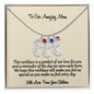 Baby Foot Pendant Necklace with Birthstone, Custom Engraved Names for Mother from Children, Gift for mom, Perfect for Mother's Day, birthday - I Love Heartstrings