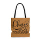 Best Mom and Chaos Coordinator Brown Tote Bag Practical Gift for Busy Mom - I Love Heartstrings