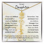 Birth flower Name Necklace Daughter Gift from Dad, Personalized gift for Daughter, Graduation, Mother's Day gifts for her, birthday necklace - I Love Heartstrings