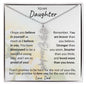 Birth flower Name Necklace Daughter Gift from Dad, Personalized gift for Daughter, Graduation, Mother's Day gifts for her, birthday necklace - I Love Heartstrings