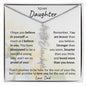 Birth flower Name Necklace Daughter Gift from Dad, Personalized gift for Daughter, Graduation, Mother's Day gifts for her, birthday necklace - I Love Heartstrings