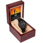 Black Chronograph Watch Gift from Daughter to Dad, Fathers Day, Birthday present, To My Dad, You Are My Hero, I Love You, Keepsake Timepiece - I Love Heartstrings