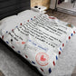 Blanket gift for Son from Dad and Mom, Son Message Blanket, Velveteen Plush Blanket Perfect gift for Dorm Room, - I Love Heartstrings