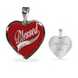 Blessed James 1:17 Christian Heart Necklace for her with Engraving Silver or 18K gold finish - I Love Heartstrings