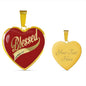 Blessed James 1:17 Christian Heart Necklace for her with Engraving Silver or 18K gold finish - I Love Heartstrings