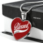 Blessed James 1:17 Christian Heart Necklace for her with Engraving Silver or 18K gold finish - I Love Heartstrings
