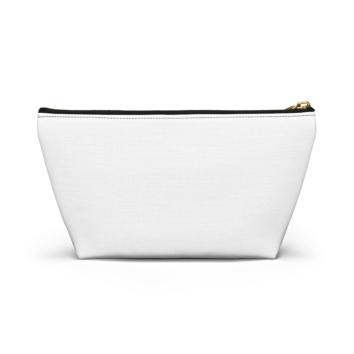 Bridesmaid Accessory Pouch in White w T-bottom Bridal party gift Bridesmaid cosmetic bag travel bag make-up bag - I Love Heartstrings