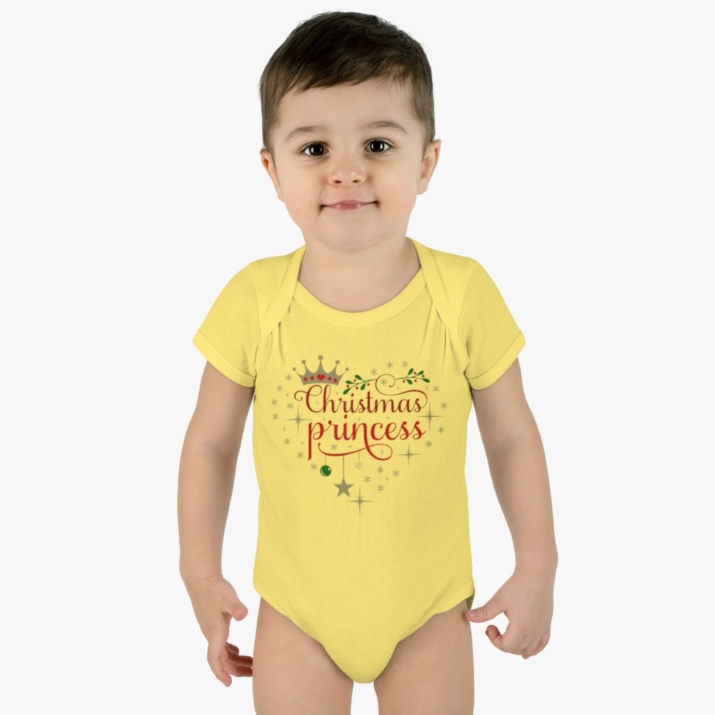 Christmas Body suit for Baby girl, Christmas Princess shirt, Baby 6-18 months Body Suit gift for Christmas - I Love Heartstrings