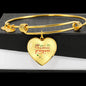 Christmas Princess Heart Bracelet for Girls in White or 18K gold finish - I Love Heartstrings