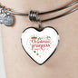Christmas Princess Heart Bracelet for Girls in White or 18K gold finish - I Love Heartstrings