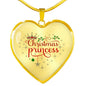 Christmas Princess Heart Necklace - I Love Heartstrings