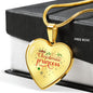 Christmas Princess Heart Necklace - I Love Heartstrings
