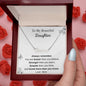 Custom Name Necklace for Beautiful Daughter - I Love Heartstrings