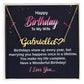 Custom Name necklace with heart for wife Happy Birthday - I Love Heartstrings