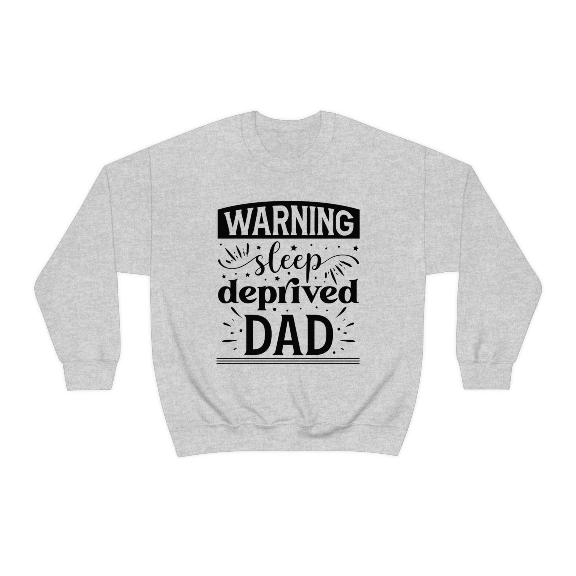 Dad Heavy Blend™ Crewneck Sweatshirt Gift for Father's Day, Birthday gift for Dad, Valentines Day gift for Dad Sleep Deprived Warning shirt - I Love Heartstrings