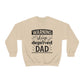 Dad Heavy Blend™ Crewneck Sweatshirt Gift for Father's Day, Birthday gift for Dad, Valentines Day gift for Dad Sleep Deprived Warning shirt - I Love Heartstrings