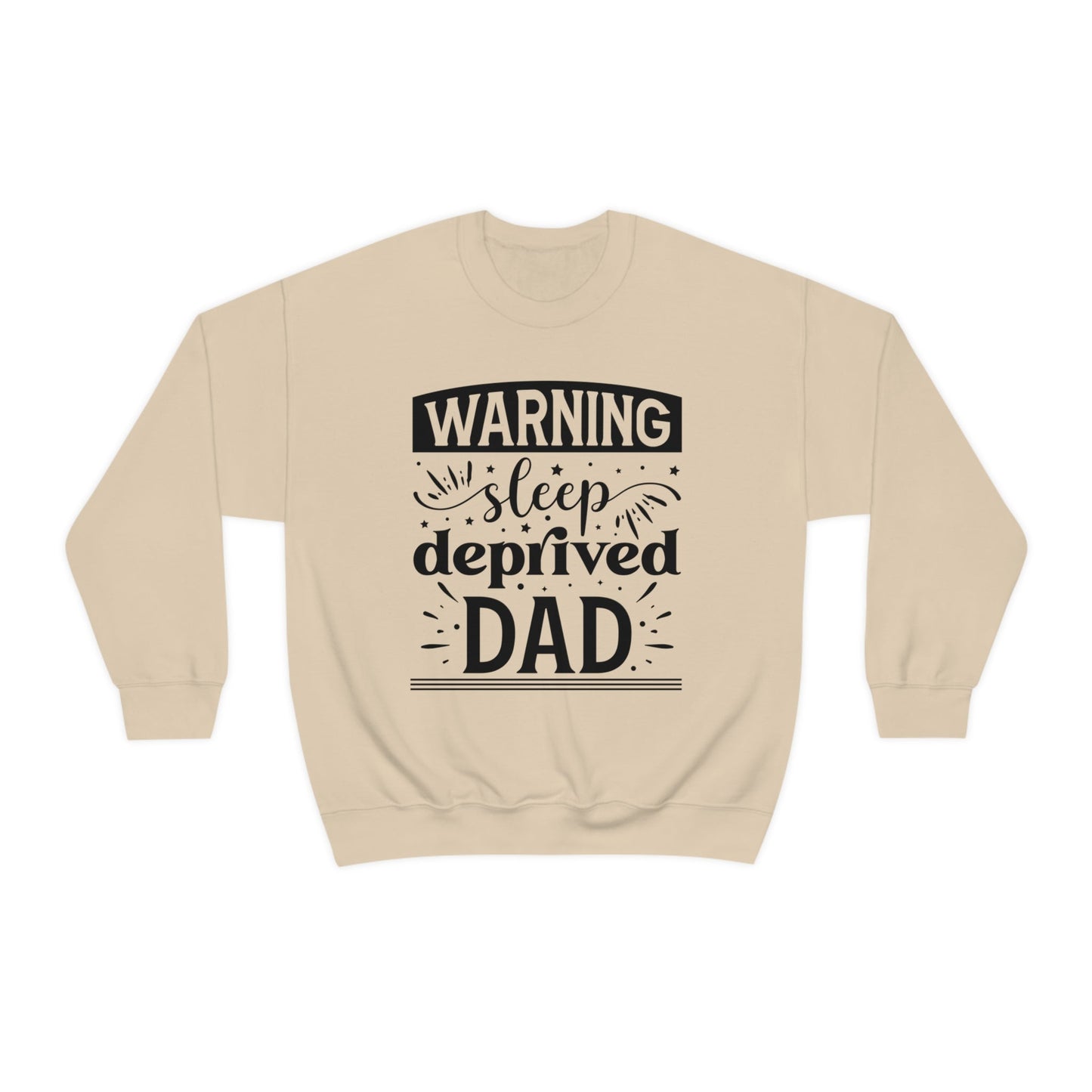 Dad Heavy Blend™ Crewneck Sweatshirt Gift for Father's Day, Birthday gift for Dad, Valentines Day gift for Dad Sleep Deprived Warning shirt - I Love Heartstrings
