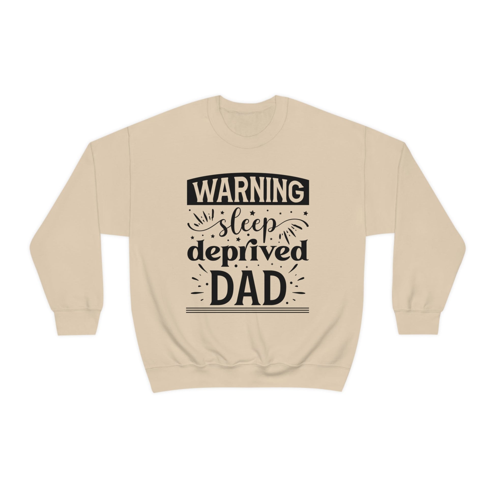 Dad Heavy Blend™ Crewneck Sweatshirt Gift for Father's Day, Birthday gift for Dad, Valentines Day gift for Dad Sleep Deprived Warning shirt - I Love Heartstrings