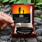 Dad Love You Forever Bracelet from Daughter Keepsake for Fathers Day Birthday gift with Message card - I Love Heartstrings