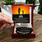 Dad Love You Forever Bracelet from Daughter Keepsake for Fathers Day Birthday gift with Message card - I Love Heartstrings