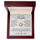 Dad to Daughter Necklace with Message Card, Love Knot Necklace from Father - I Love Heartstrings