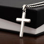 Daddy To Be Personalized Cross Necklace - I Love Heartstrings