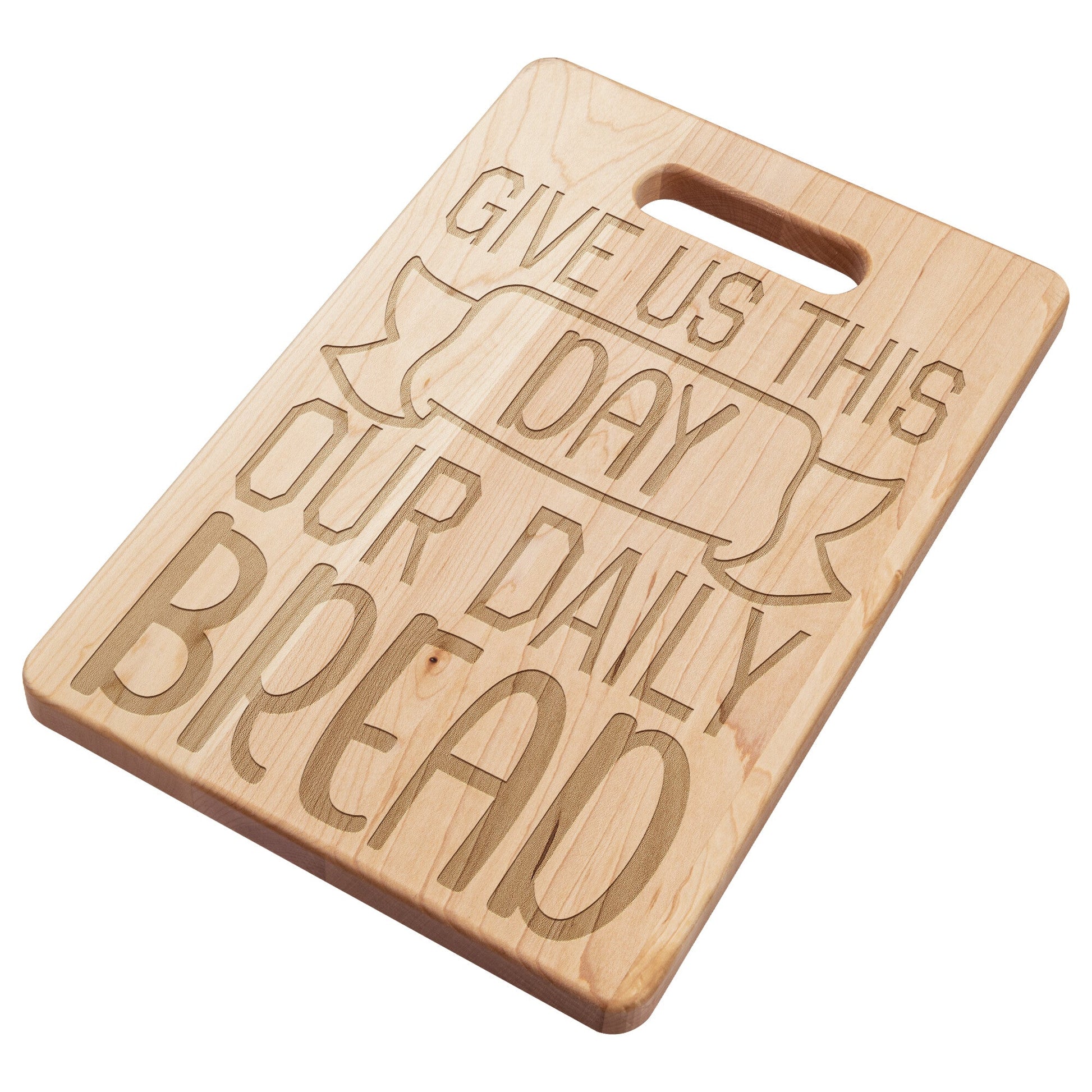Daily Bread Hand-crafted Maple Cutting Board - I Love Heartstrings