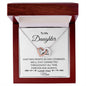 Daughter Interlocking Hearts Necklace Two Hearts Combined - I Love Heartstrings