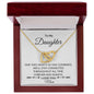 Daughter Interlocking Hearts Necklace Two Hearts Combined - I Love Heartstrings