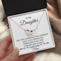 Daughter Interlocking Hearts Necklace Two Hearts Combined - I Love Heartstrings