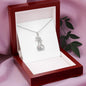 Daughter necklace from Mother Giraffe Necklace with 14K white gold or 18K yellow gold finish - I Love Heartstrings
