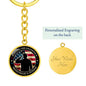 Daughter of Veteran Keychain, from Dad to daughter, Proud Veteran daughter, Military Veteran, Gift to daughter, from Veteran Dad to daughterr - I Love Heartstrings