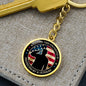 Daughter of Veteran Keychain, from Dad to daughter, Proud Veteran daughter, Military Veteran, Gift to daughter, from Veteran Dad to daughterr - I Love Heartstrings