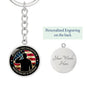 Daughter of Veteran Keychain, from Dad to daughter, Proud Veteran daughter, Military Veteran, Gift to daughter, from Veteran Dad to daughterr - I Love Heartstrings
