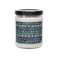 Elephant and Giraffe Patterned Blue Scented Soy Candle, 9oz - I Love Heartstrings