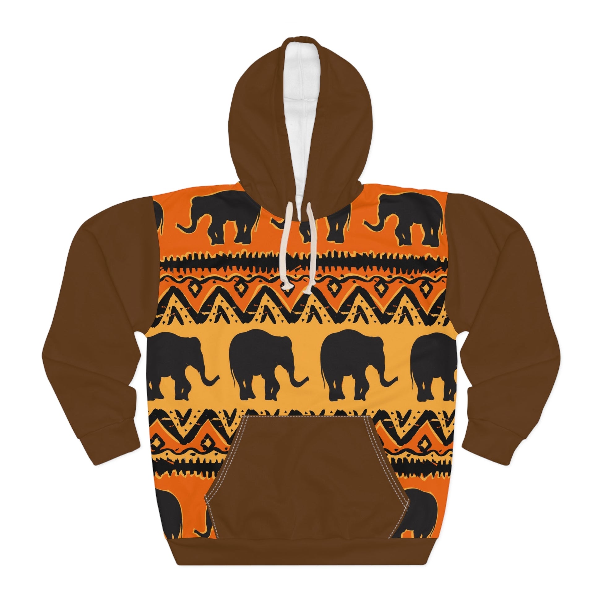 Elephant print Unisex Pullover Hoodie - I Love Heartstrings