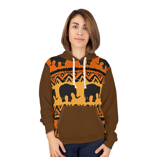 Elephant print Unisex Pullover Hoodie - I Love Heartstrings