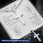 Encouragement necklace, encouraging necklace, wife necklace, for wife necklace, necklace for wife, necklace with cross, cross and necklace - I Love Heartstrings