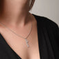 Encouraging Necklace with Message card, Vertical Necklace Gift personalized You Are Enough - I Love Heartstrings
