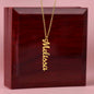 Encouraging Necklace with Message card, Vertical Necklace Gift personalized You Are Enough - I Love Heartstrings