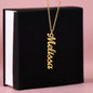 Encouraging Necklace with Message card, Vertical Necklace Gift personalized You Are Enough - I Love Heartstrings