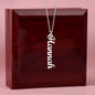 Encouraging Necklace with Message card, Vertical Necklace Gift personalized You Are Enough - I Love Heartstrings