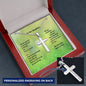 Engraved Cross Keepsake Necklace for Daughter - I Love Heartstrings