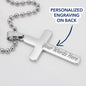 Engraved Cross Keepsake Necklace for Daughter - I Love Heartstrings
