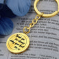 Engraved Thank you Keychain Thankful for you Appreciation gift, Stainless Steel key chain, token of appreciation for work, caregiver present - I Love Heartstrings