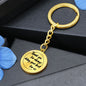 Engraved Thank you Keychain Thankful for you Appreciation gift, Stainless Steel key chain, token of appreciation for work, caregiver present - I Love Heartstrings
