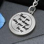 Engraved Thank you Keychain Thankful for you Appreciation gift, Stainless Steel key chain, token of appreciation for work, caregiver present - I Love Heartstrings