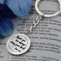 Engraved Thank you Keychain Thankful for you Appreciation gift, Stainless Steel key chain, token of appreciation for work, caregiver present - I Love Heartstrings